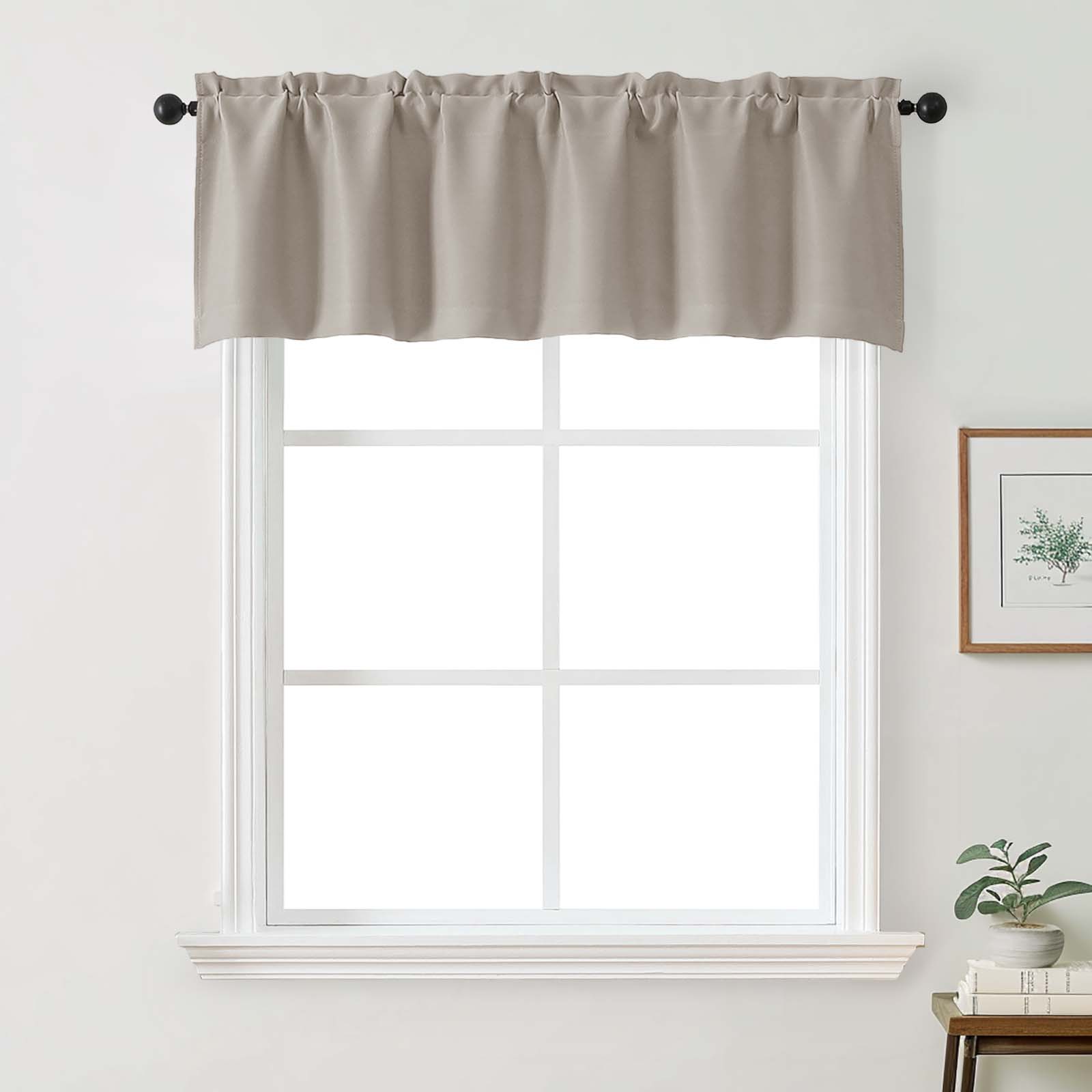 Patin Solid Thermal Window Curtains 2 Panels, Dual Rod Pocket