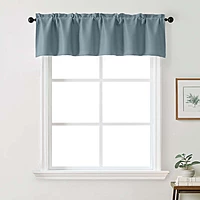 Patin Solid Thermal Window Curtains 2 Panels, Dual Rod Pocket