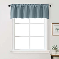 Patin Solid Thermal Window Curtains 2 Panels, Dual Rod Pocket