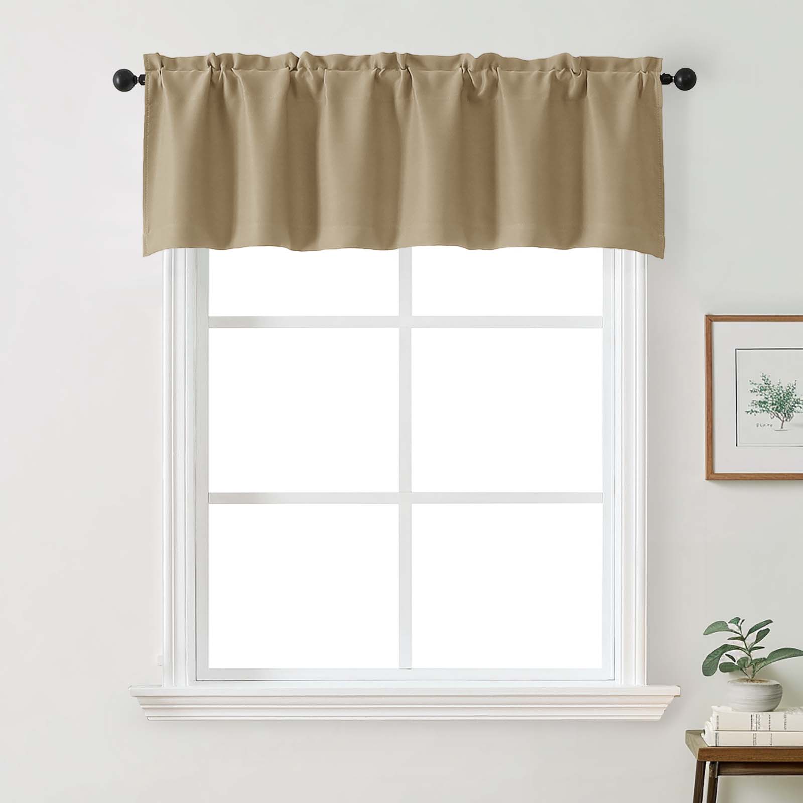 Patin Solid Thermal Window Curtains 2 Panels, Dual Rod Pocket