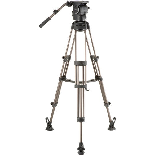Libec RSP-750M Professional Aluminum Tripod System with Mid-level Spreader for ENG Setups Libec RSP-750M Professional Aluminum Tripod System with Mid-level Spreader for ENG Setups