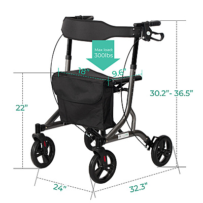 OmniX 8" Side Folding Rollator  012GY