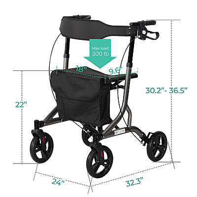 OmniX 8" Side Folding Rollator  012GY