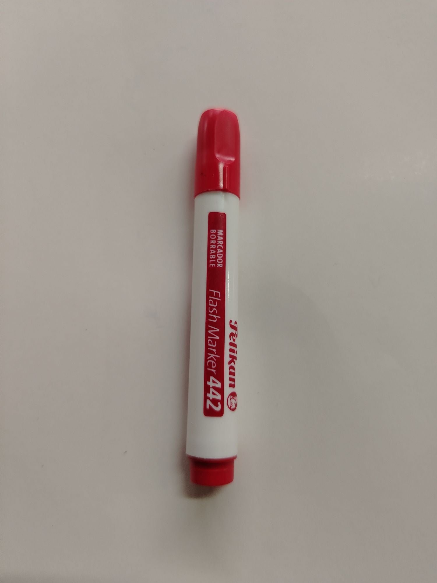 MARCADOR PIZARRA PELIKAN 442 ROJO DESECHABLE PTA BISELADA