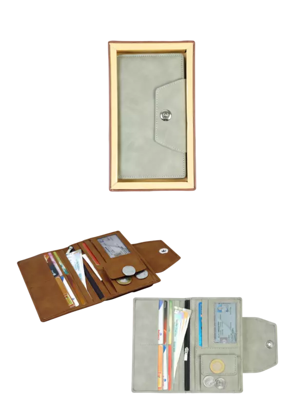 VEGAN LEATHER UW 01 R FEMALE WALLETS