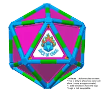 Full Dice - Cornhole (Lawn and Beach Edition)-Teal-LimeGreen-DeepPink