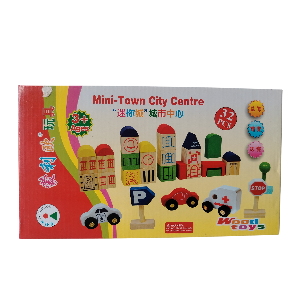 DIDACTICO BLOCKS DE CONSTRUCCIÓN DE CIUDAD EN CAJA. 28X16CM DD1179