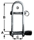 Shackle - Strip Halyard - 5mm Shackle - Strip Halyard - 5mm