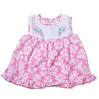 Cotton frocks with embroidery work