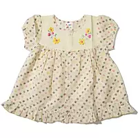 Cotton frocks with embroidery work