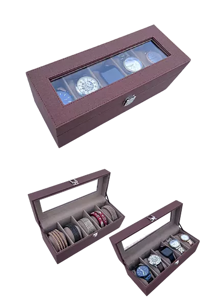VEGAN LEATHER  OB 01 Organiser Box for Watch/Bangles
