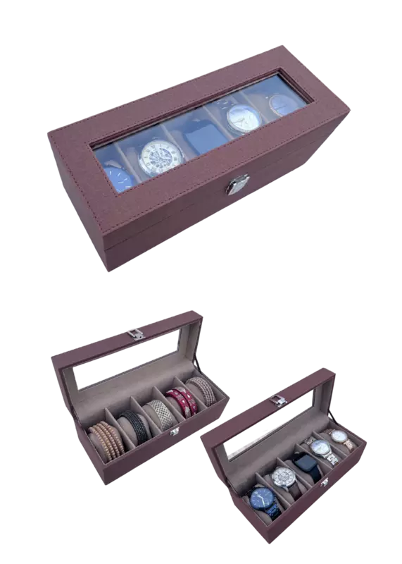 VEGAN LEATHER  OB 01 Organiser Box for Watch/Bangles