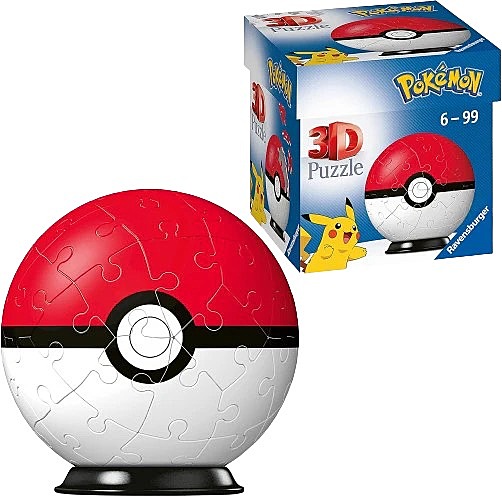 Pokemon Poke Ball 3D Puzzle - 54pcs