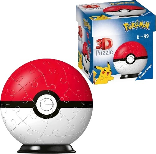 Pokemon Poke Ball 3D Puzzle - 54pcs