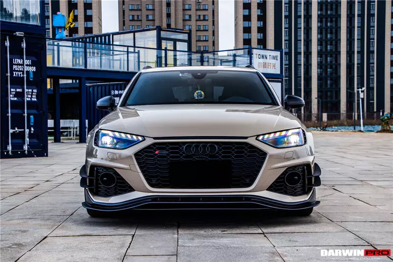2020–2024 Audi RS4 B9.5 BKSS Style Carbon Fiber Front Lip | Aerodynamic Performance Upgrade
