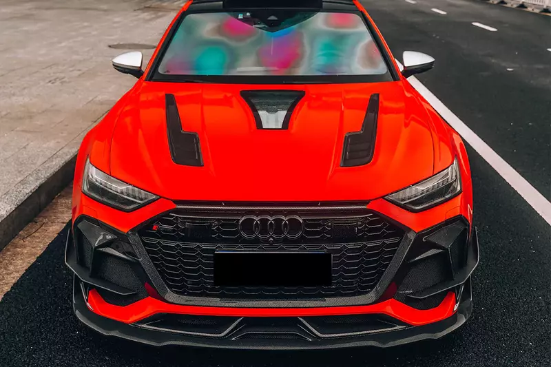 Audi RS6 Avant C8 IMP Performance Partial Carbon Fiber Hood | Lightweight & Aggressive Upgrade