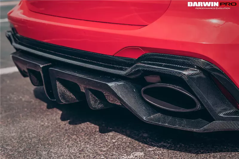 Audi RS6 C8 / RS7 Quattro IMP Performance Carbon Fiber Rear Diffuser | LED & Reflector Panels