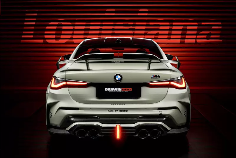 2021–2025 BMW M4 G82 / G83 BKSSII Style Rear Bumper with LED Light & Exhaust Tips