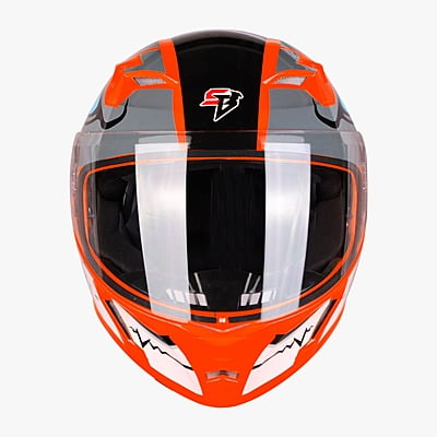 STEELBIRD SBA-21 ISS BORN READY GLOSSY FLUO RED C/V (L)