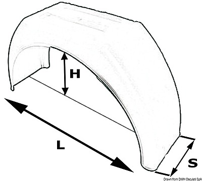 Moplen mudguard, 10" wheels