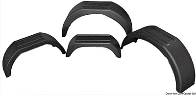 Moplen mudguard, 10" wheels