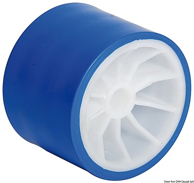 Side roller blue � hole 15 mm