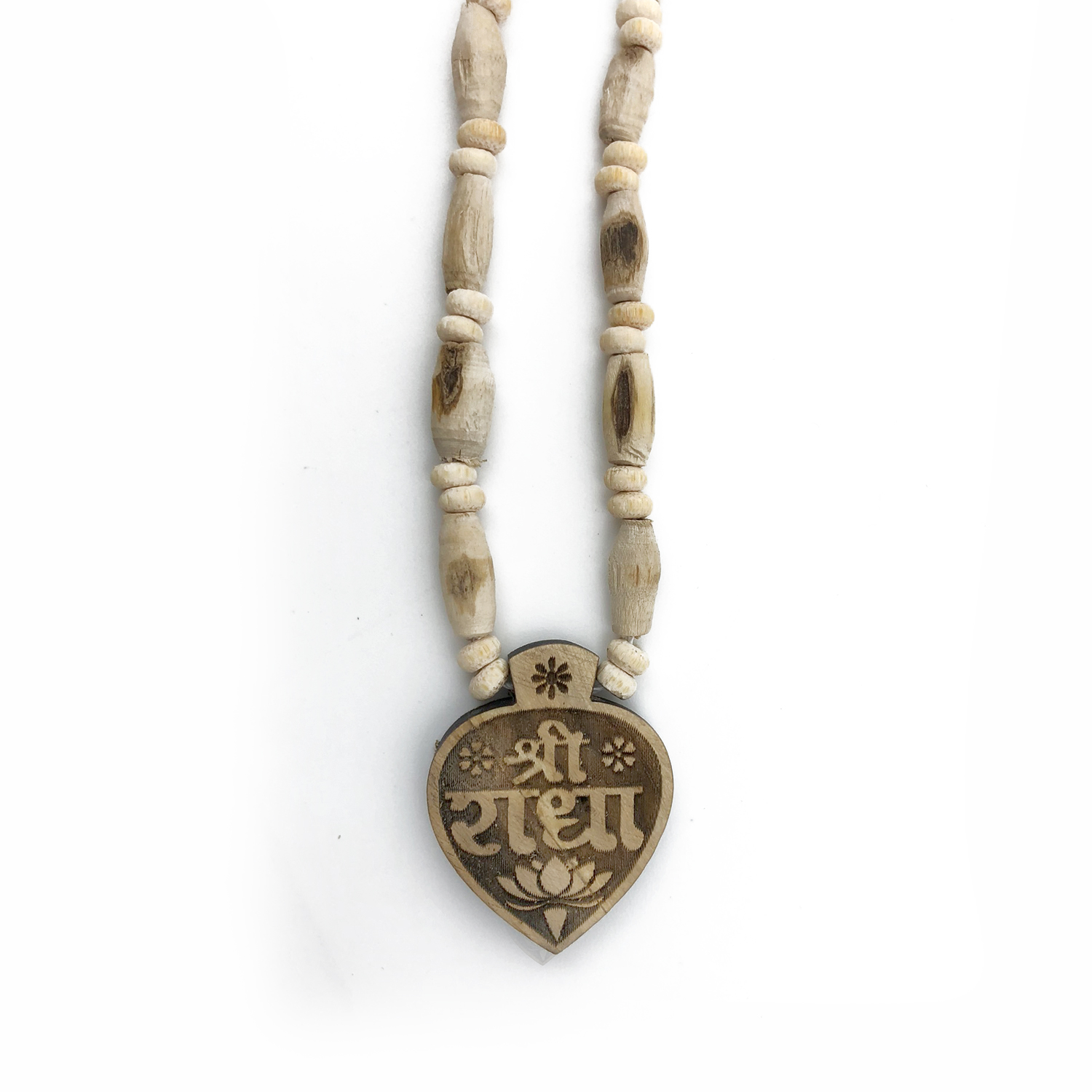 Mala with Heart-Shaped Shri Radha Pendant