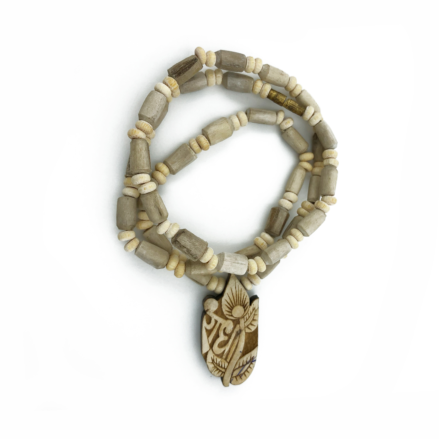 Original Tulsi Mala with Radha-Tulsi Shaped Handicrafted Pendant