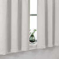 Patin Solid Thermal Window Curtains 2 Panels, Dual Rod Pocket