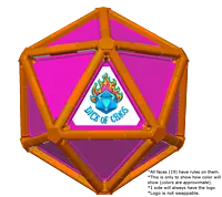 Full Dice - Cornhole (Lawn and Beach Edition)-DarkOrange-DarkOrange-DeepPink