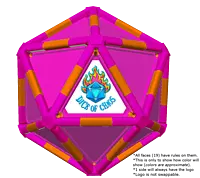 Full Dice - Cornhole (Lawn and Beach Edition)-DeepPink-DarkOrange-DeepPink