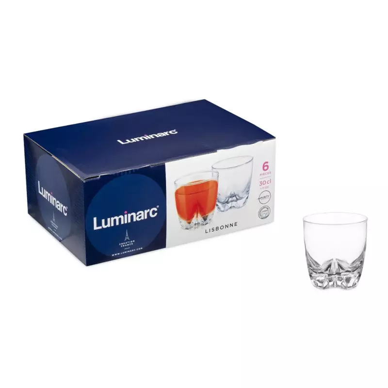 Lisbonne 30 CL طقم كاسات عصير لومينارك 6 كاسات Lisbonne 30 CL طقم كاسات عصير لومينارك 6 كاسات