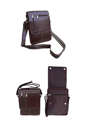 GENUINE LEATHER CSB 02 L Cross Shoulder Sling Bag