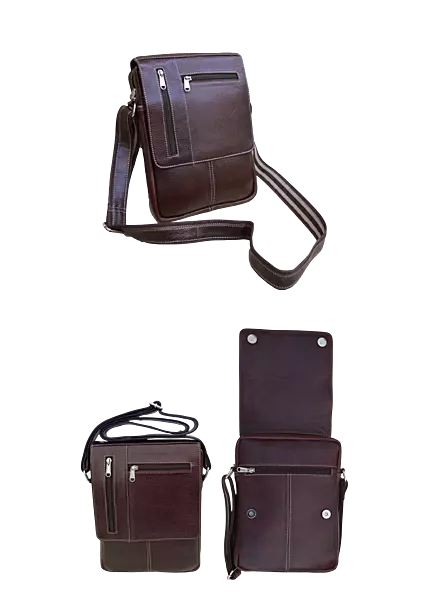 GENUINE LEATHER  CSB 02 L Cross Shoulder Sling Bag