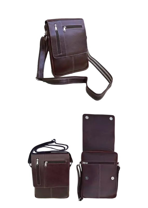 GENUINE LEATHER  CSB 02 L Cross Shoulder Sling Bag