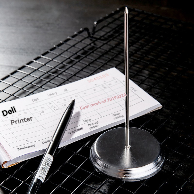 DELI 0241 BILL FORK/ PAPER SPIKE METALIC