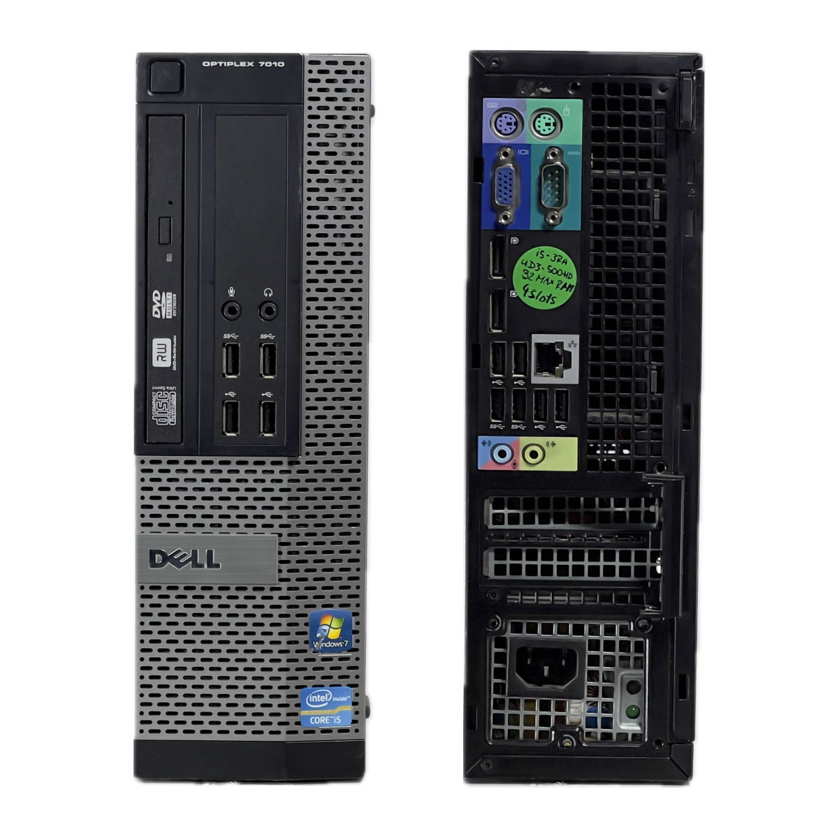 Cpu Dell  Optiplex 7010 Intel Core i5 de 3ra 4RAM/500HDD Slim Refurbished