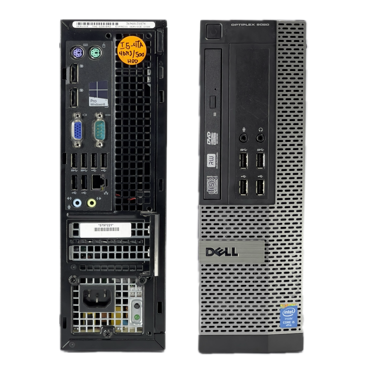 Cpu Dell Optiplex 9020 Intel Core i5 de 4ta 4RAM/250HDD Slim Refurbished