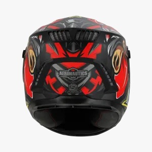 STEELBIRD SBH-40 ISS ASSASIN GLOSSY BLACK/RED C/V 580 MM
