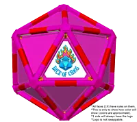 Full Dice - Disc Golf-DeepPink-Red-DeepPink