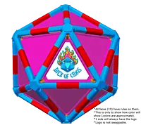 Full Dice - Cornhole (Lawn and Beach Edition)-Teal-Red-DeepPink