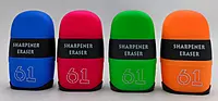 eraser and double sharpener combo
with soft touch