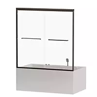 Shower door -60"W x58"H Framed Double Sliding Shower