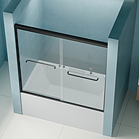 Shower door -60"W x58"H Framed Double Sliding Shower
