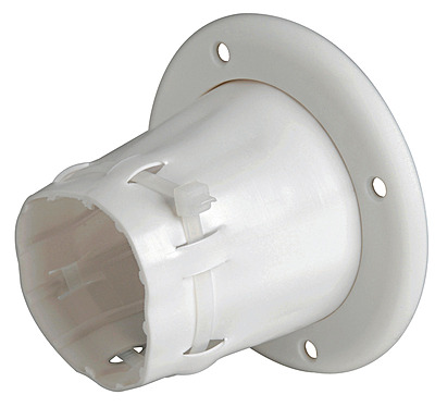 PVC fairlead cradle, white