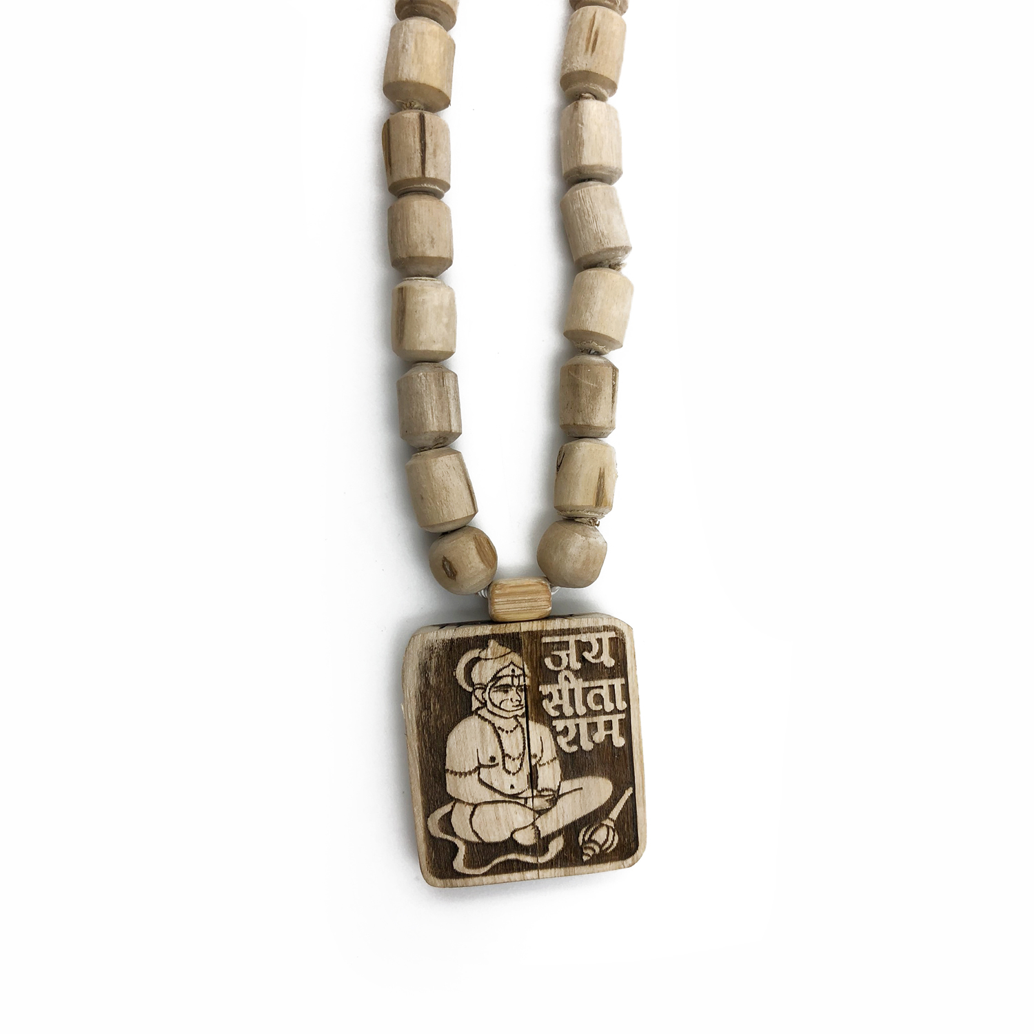 Original Tulsi Mala with Hanuman Ji Pendant (Medium Size Beads)