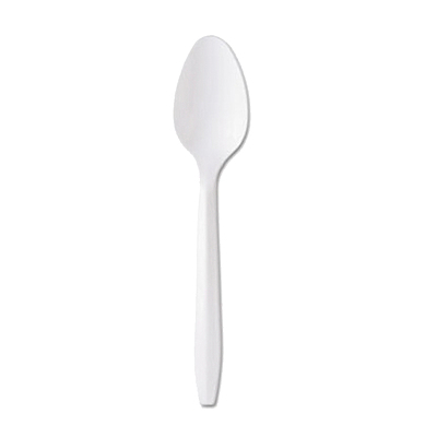 Tea spoon PP medium weight 10/100, 1000/case, white