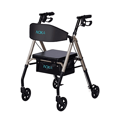 RollaGo 6" Wide Back Aluminum Rollator 033CH