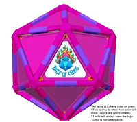 Full Dice - Disc Golf-DeepPink-Purple-DeepPink