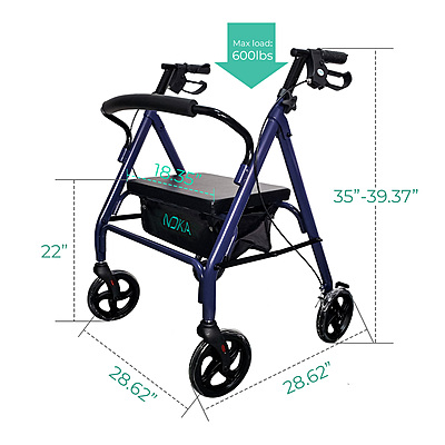 036BL Rollamax Heavy Duty Rollator – 8” Wheels